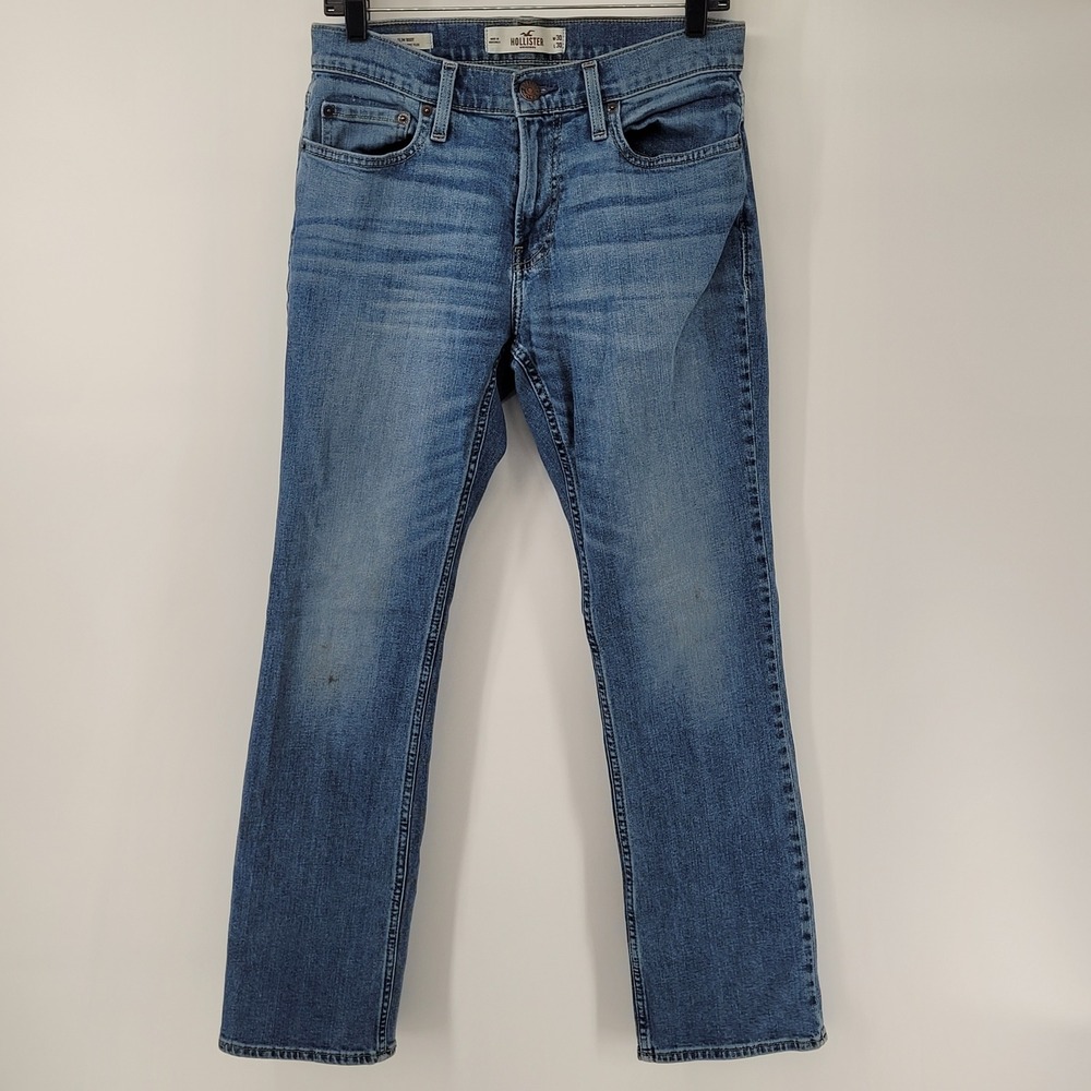 Hollister Slim Boot Jeans Mens 30x30 Blue Epic Flex Stretch Denim‎